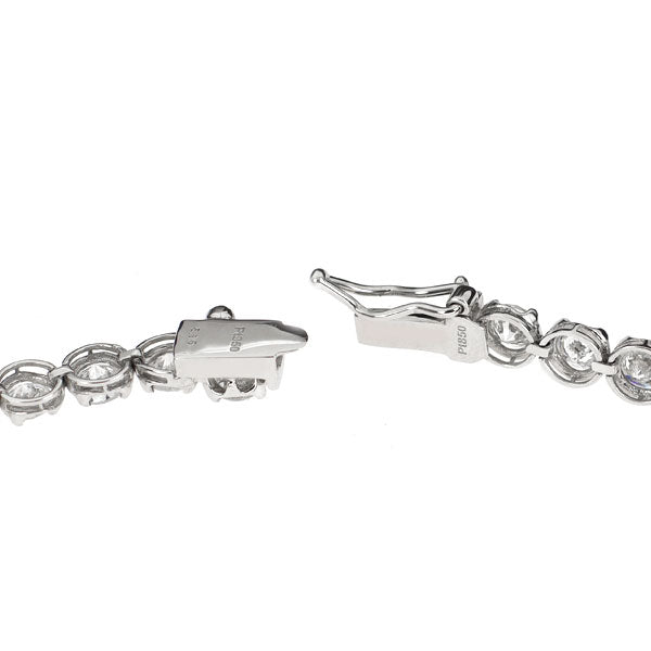 Pt950/ Pt850 ダイヤモンド テニス ブレスレット 5.35ct