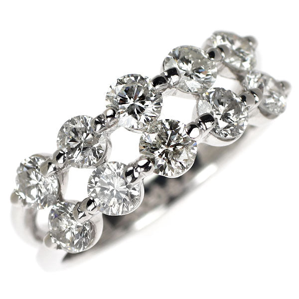 K18WG ダイヤモンド リング 2.00ct