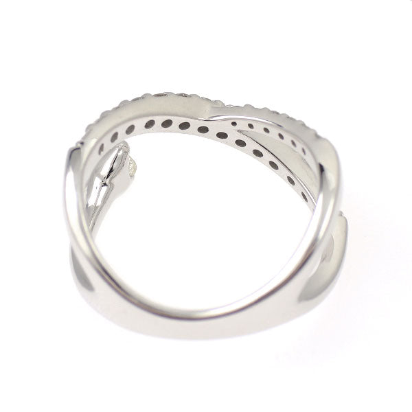 K18WG ダイヤモンド リング 0.14ct D0.24ct ピンキー