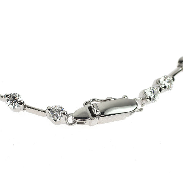 Pt850 ダイヤモンド ブレスレット 2.424ct ステーション