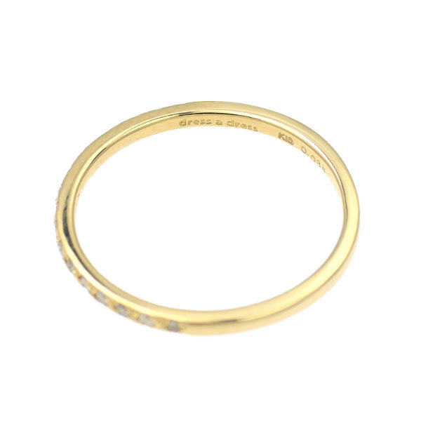ドレス・ア・ドレス/ dress a dress K18YG ダイヤモンド リング 0.085ct ハーフエタニティ