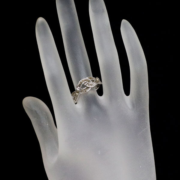 K18WG ダイヤモンド リング 0.78ct