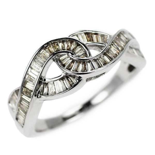 K18WG ダイヤモンド リング 0.78ct