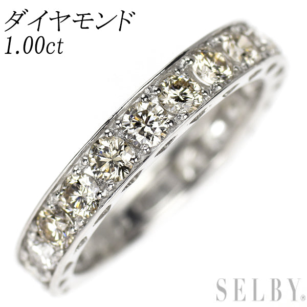 Pt900 ダイヤモンド リング 1.00ct セミエタニティ