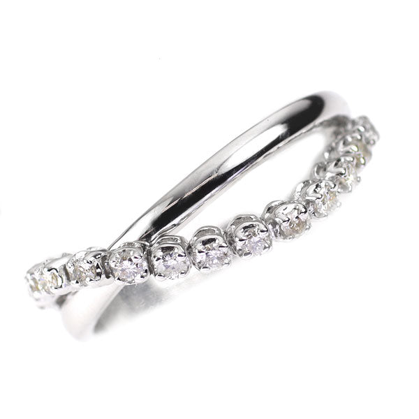 K18WG ダイヤモンド リング 0.20ct