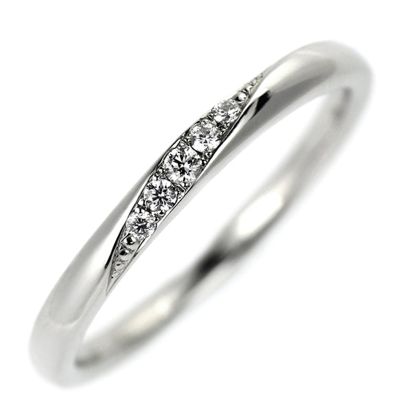 ポンテヴェキオ Pt950 ダイヤモンド リング 0.04ct