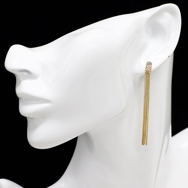 アガット/agete K18YG/ K14YG ローズカット ダイヤモンド ピアス 0.14