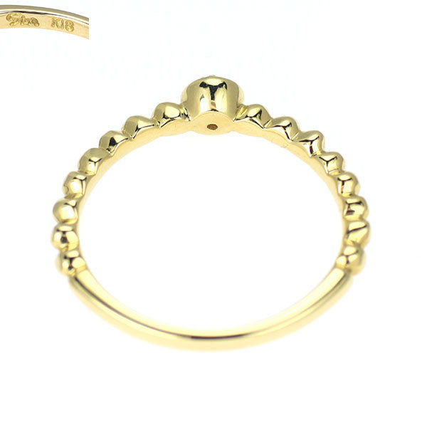 スタージュエリー K18YG ダイヤモンド リング 0.03ct ピンキー