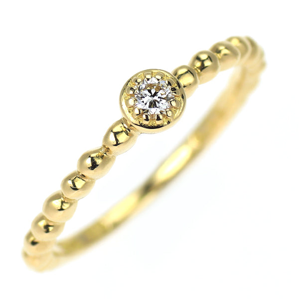 スタージュエリー K18YG ダイヤモンド リング 0.03ct ピンキー
