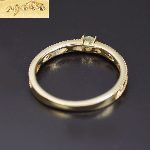 アガット K10YG オパール リング ピンキー — セルビーオンラインストア