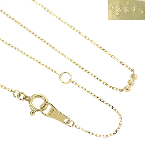 アガット K10YG ダイヤモンド ペンダントネックレス 0.02ct