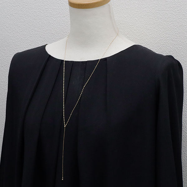 アガット/agete K10YG デザイン ネックレス Y字
