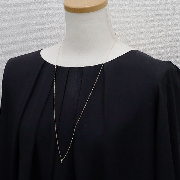 アガット/agete K10YG デザイン ネックレス Y字