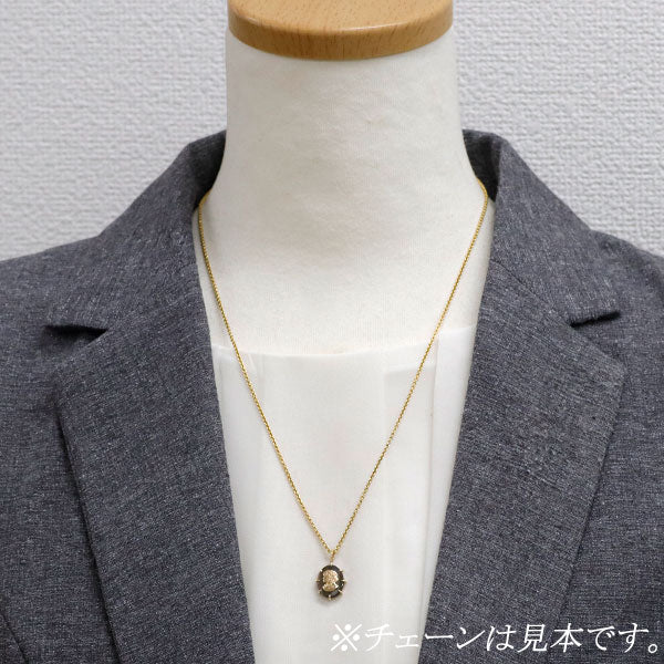 アガット/agete K10YG 黒蝶シェル ペンダントトップ