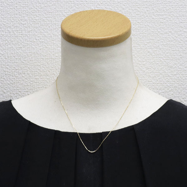 アガット/agete K10YG ダイヤモンド ペンダントネックレス 0.05ct