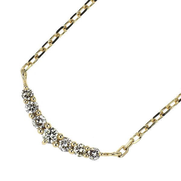 アガット/agete K10YG ダイヤモンド ペンダントネックレス 0.05ct