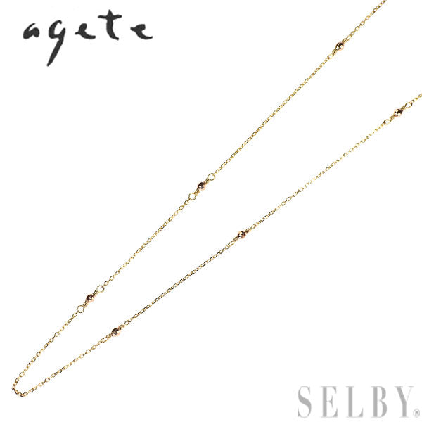 アガット/agete K10YG デザイン ネックレス