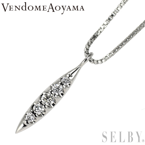 ヴァンドーム青山 Pt950/ Pt850 ダイヤモンド ペンダントネックレス