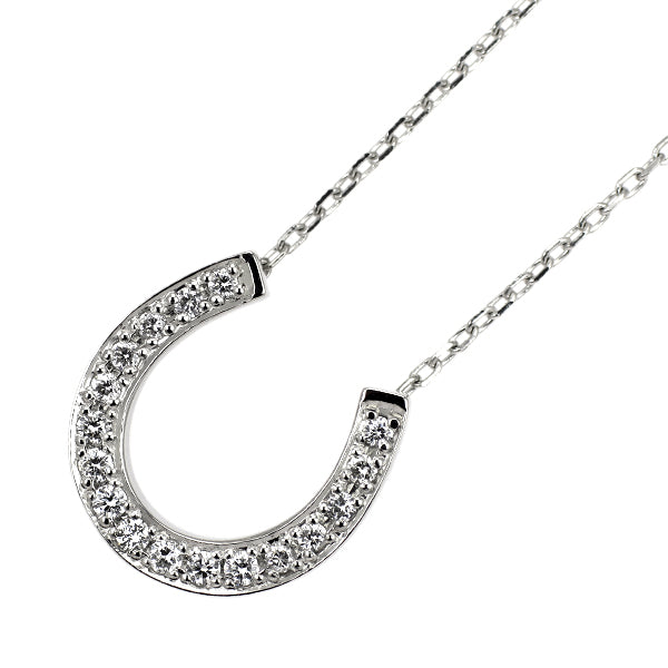 ヴァンドーム青山 Pt950/ Pt850 ダイヤモンド ペンダントネックレス 0.14ct 馬蹄 ホースシュー