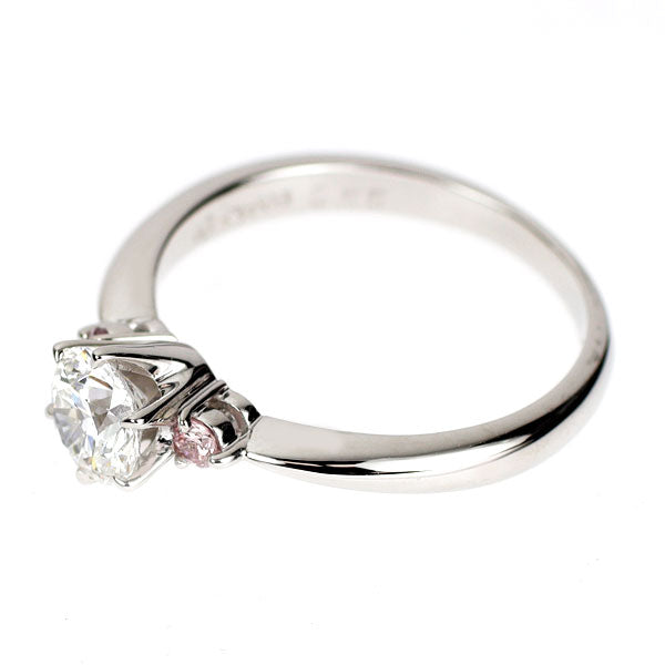 田崎真珠 Pt900 ダイヤモンド リング 0.55ct F VS1 EX PD0.06ct
