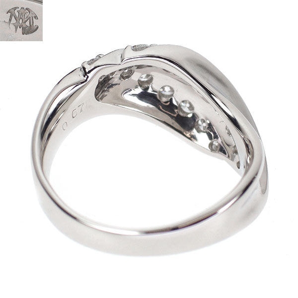 モニッケンダム Pt900 ダイヤモンド リング 0.67ct ミルキーウェイ