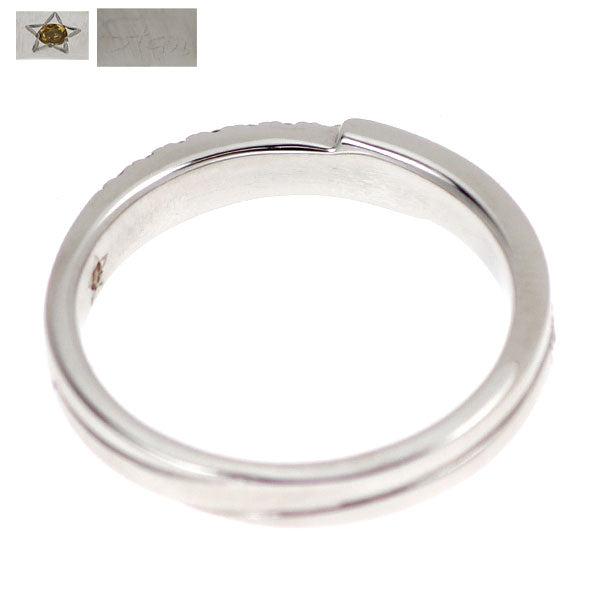 スタージュエリー Pt950 ダイヤモンド リング 0.09ct ダブルハグ