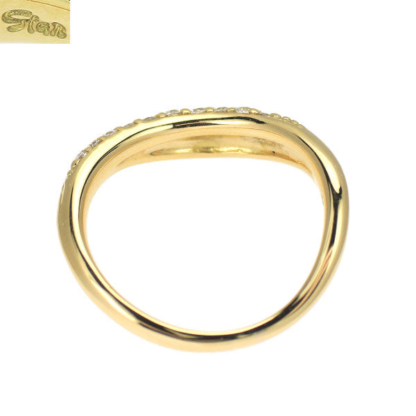 スタージュエリー K18YG ダイヤモンド リング 0.07ct