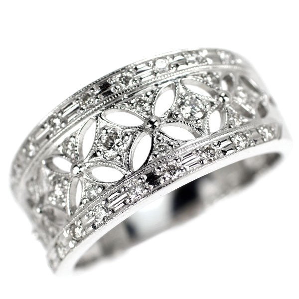K18WG ダイヤモンド リング 0.30ct
