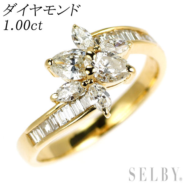 K18YG ダイヤモンド リング 1.00ct