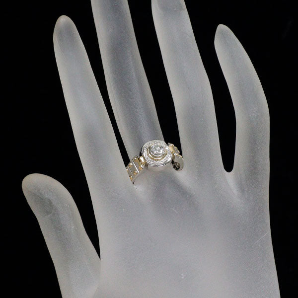 Pt900/K18YG ダイヤモンド リング 0.38ct