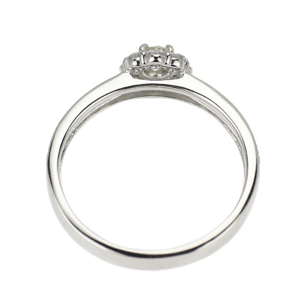 Pt900 ダイヤモンド リング 0.16ct D0.32ct フラワー