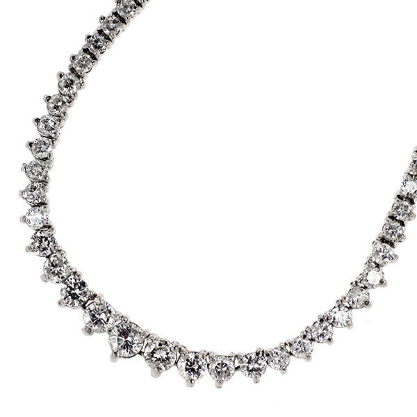 Pt850 ダイヤモンド テニス ネックレス 5.00ct