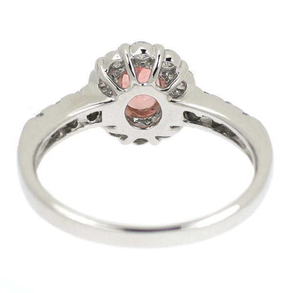 Pt900 ロードクロサイト ダイヤモンド リング 0.54ct D0.48ct