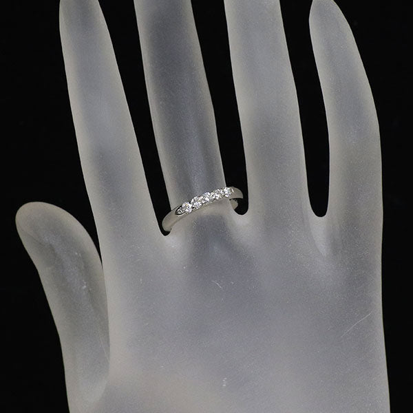 エクセルコ Pt900 ダイヤモンド リング 0.25ct 一文字