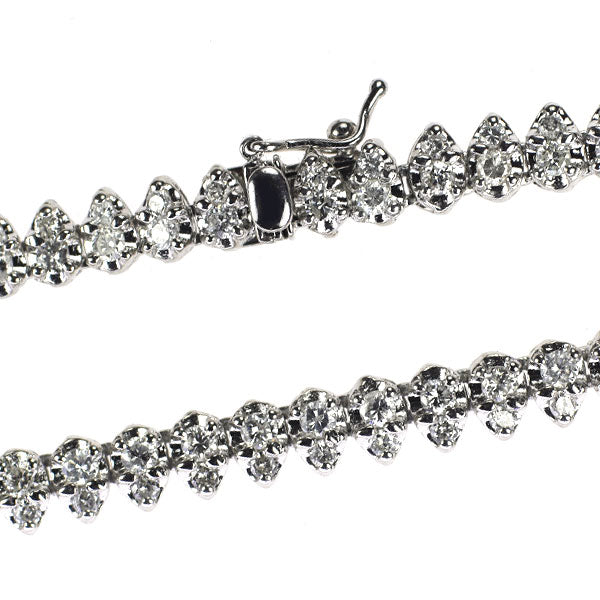 Pt850 ダイヤモンド テニス ネックレス 5.00ct