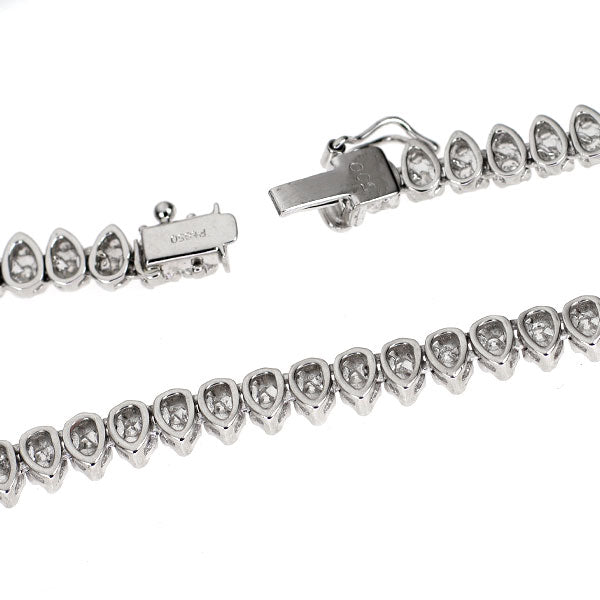 Pt850 ダイヤモンド テニス ネックレス 5.00ct