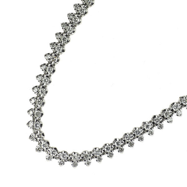 Pt850 ダイヤモンド テニス ネックレス 5.00ct