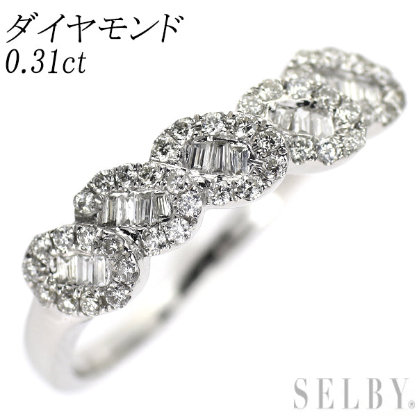 K18WG ダイヤモンド リング 0.31ct