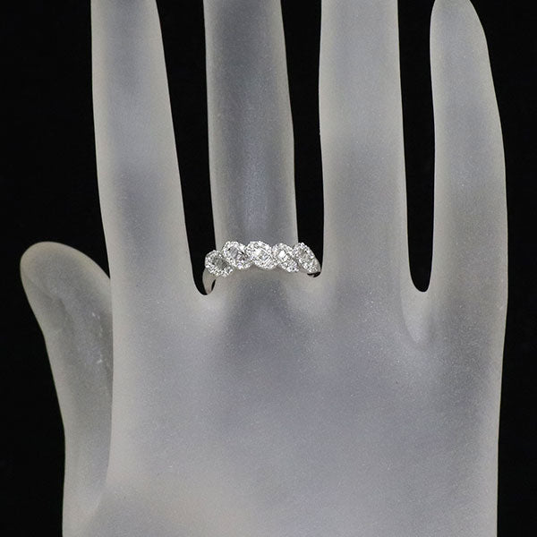 K18WG ダイヤモンド リング 0.31ct