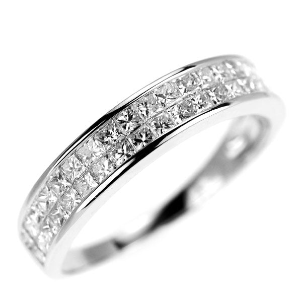 K18WG ダイヤモンド リング 0.80ct ミステリーセッティング