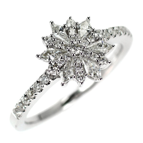 K18WG ダイヤモンド リング 0.50ct