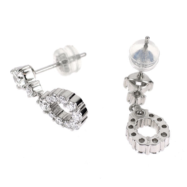 Pt900 ダイヤモンド ピアス 0.560ct D0.761ct