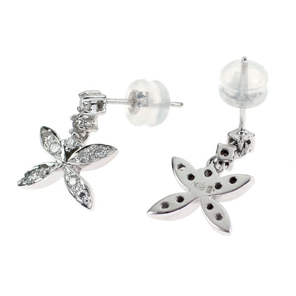 K18WG ダイヤモンド ピアス 0.35ct