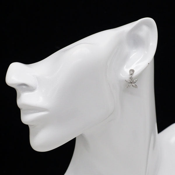 K18WG ダイヤモンド ピアス 0.35ct