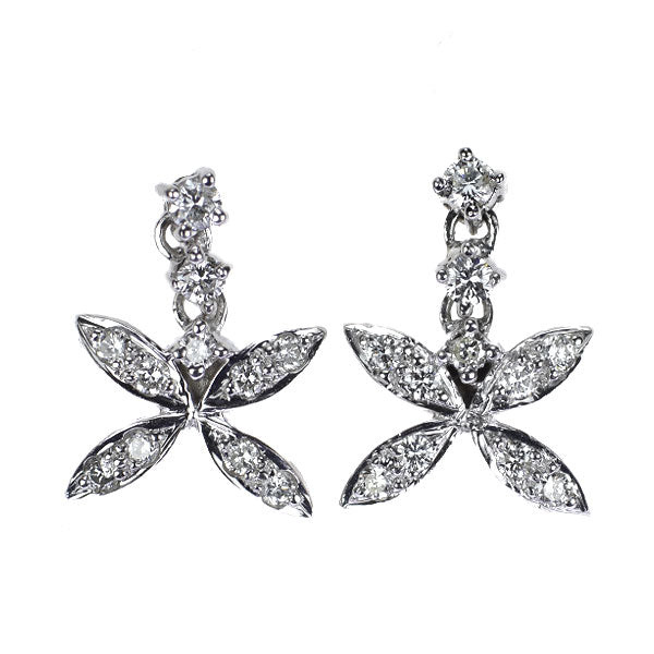 K18WG ダイヤモンド ピアス 0.35ct — セルビーオンラインストア