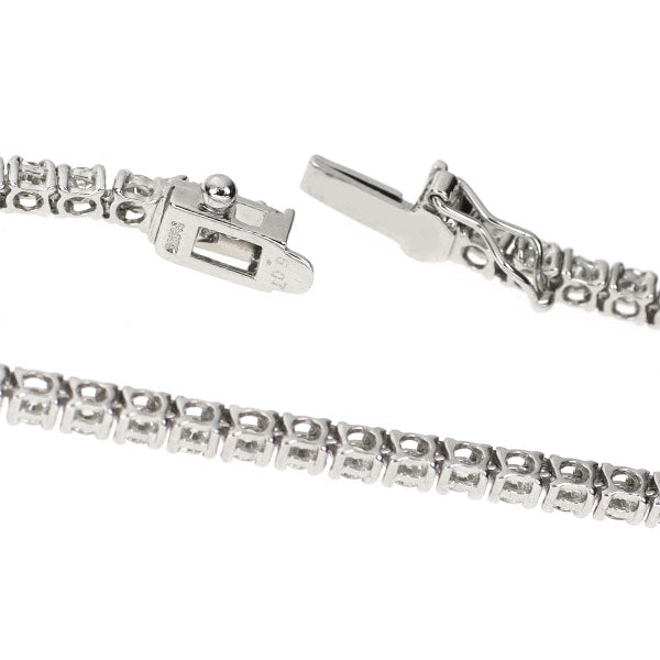 Pt850 ダイヤモンド テニス ネックレス 5.07ct