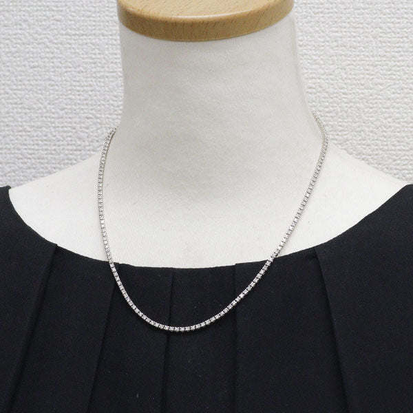 Pt850 ダイヤモンド テニス ネックレス 5.07ct