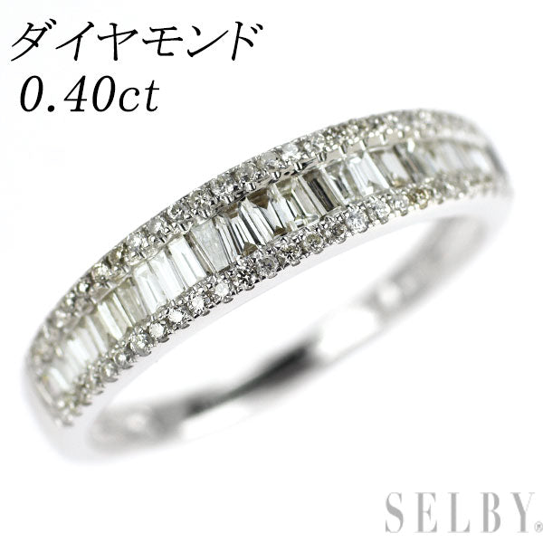 K18WG ダイヤモンド リング 0.40ct