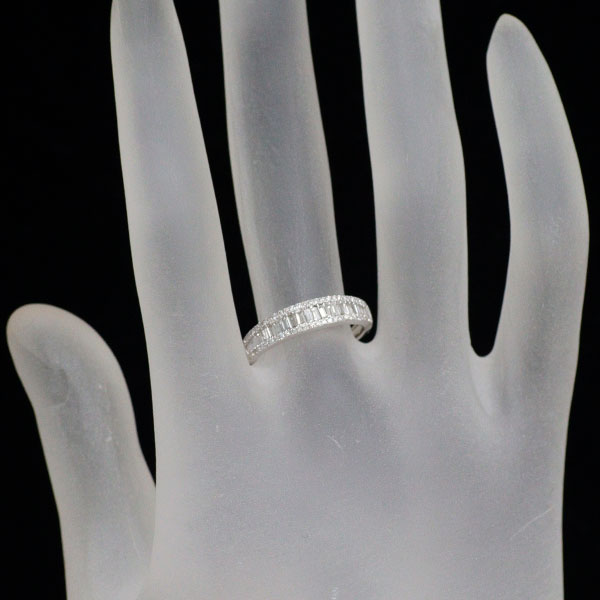 K18WG ダイヤモンド リング 0.40ct