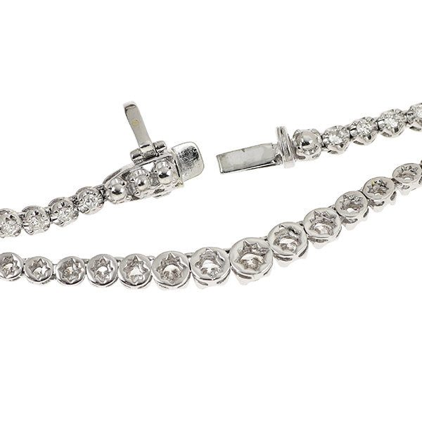 Pt900 ダイヤモンド テニス ネックレス 3.01ct